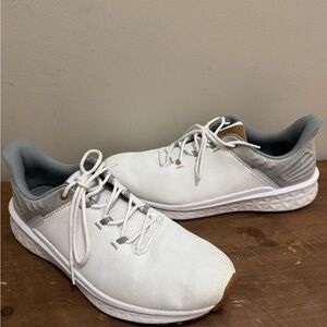 Callaway Men's Golf White and Gray Athletic Lace-Up Shoes Size 12